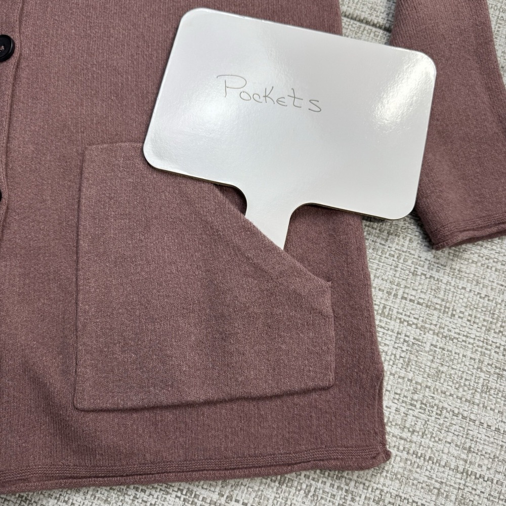 Pure Jill‎ Cardigan Sweater Jacket Chore Utility Pink Pockets Cotton Size Small - Picture 7 of 10
